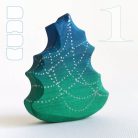 Small Christmas trees from the fairy tale forest: decorative wooden toys, various designs