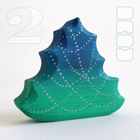 Small Christmas trees from the fairy tale forest: decorative wooden toys, various designs