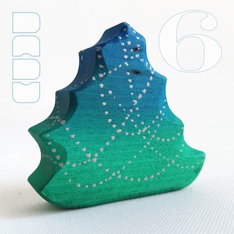 Small Christmas trees from the fairy tale forest: decorative wooden toys, various designs