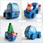 Wooden toy pickup trucks—various designs. You can choose several kind of fitting Dadu cargo and passengers to transport with them.