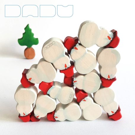 Snowman: handcrafted wooden toy 