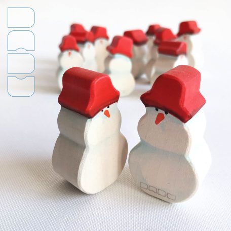 Snowman: handcrafted wooden toy 