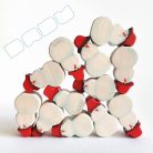 Snowman: handcrafted wooden toy 