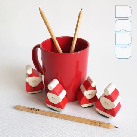 Santa Claus: Wooden Toy and Christmas Decoration