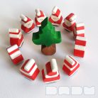Santa Claus: Wooden Toy and Christmas Decoration