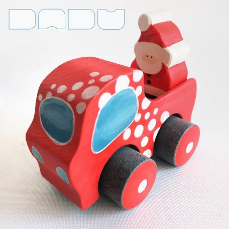 Santa Claus: Wooden Toy and Christmas Decoration