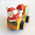 Santa Claus: Wooden Toy and Christmas Decoration