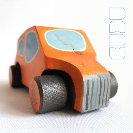 Charming Little Wooden Car with a Big Quirk