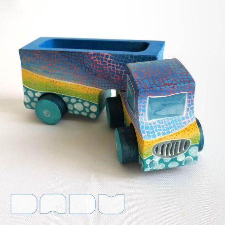 Semi Trucks - unique, handmade wooden toy trucks with semi-trailer