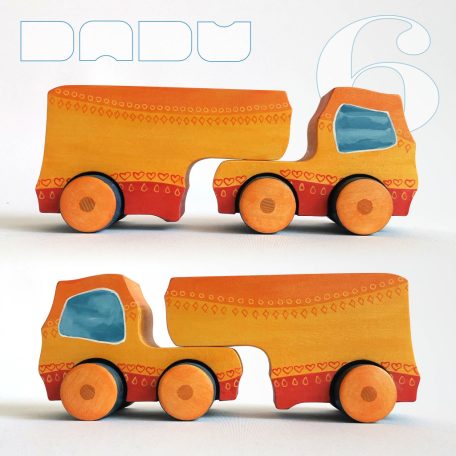 Semi Trucks - unique, handmade wooden toy trucks with semi-trailer