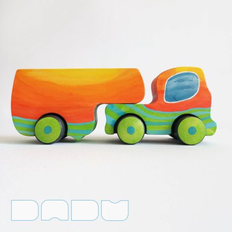 Semi Trucks - unique, handmade wooden toy trucks with semi-trailer