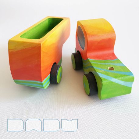 Semi Trucks - unique, handmade wooden toy trucks with semi-trailer
