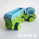Semi Trucks - unique, handmade wooden toy trucks with semi-trailer