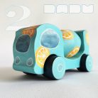 Mixers: mixing and transport toy vehicles for jams, syrups — various designs