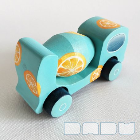 Mixers: mixing and transport toy vehicles for jams, syrups — various designs