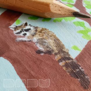   Mosómedvés fa –  állatos fajáték Waldorf évszakasztalra