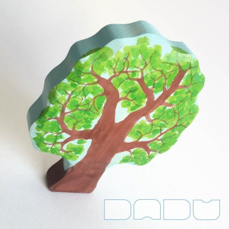 Raccoon on tree  -  wooden toy