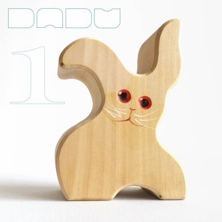 Wooden bunnies - toy figures