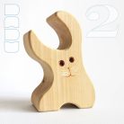 Wooden bunnies - toy figures