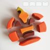 Halloween pumpkins  (Jack-o'-lantern) - wooden puzzle toy or decoration