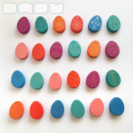 Fabergé eggs according to Dadu—unique wooden toys with gold decoration