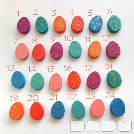 Fabergé eggs according to Dadu—unique wooden toys with gold decoration