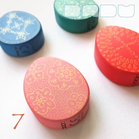 Fabergé eggs according to Dadu—unique wooden toys with gold decoration