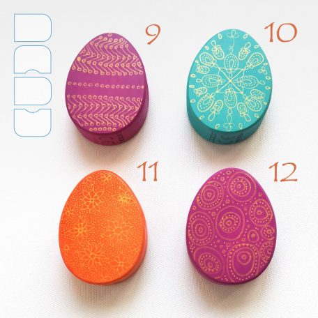 Fabergé eggs according to Dadu—unique wooden toys with gold decoration