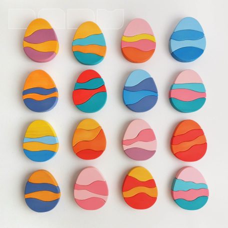 Easter eggs - wooden puzzle