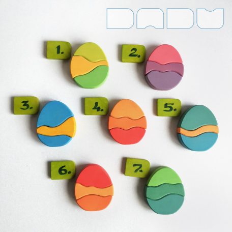 Easter eggs - wooden puzzle