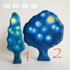 Vincent's trees from the fairy tale forest • Van Gogh inspired decorative wooden toys