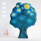 Vincent's trees from the fairy tale forest • Van Gogh inspired decorative wooden toys