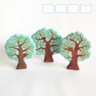 Red panda on tree  -  wooden toy