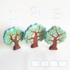 Red panda on tree  -  wooden toy