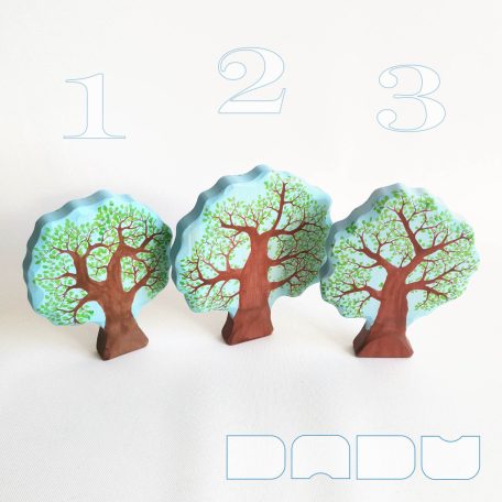 Red panda on tree  -  wooden toy