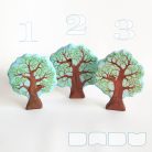 Red panda on tree  -  wooden toy