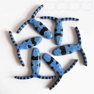 Rosalia longicorn - wooden toy or decor