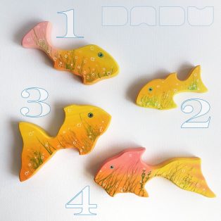 Fishes - colorful, fun wooden toys for all ages