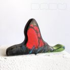 Six-spot burnet - handpainted unique wooden insect toy