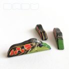 Crepuscular burnet - handpainted unique wooden insect toy