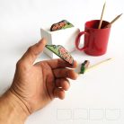 Crepuscular burnet - handpainted unique wooden insect toy