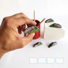 Crepuscular burnet - handpainted unique wooden insect toy