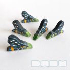 Nine-spotted moth - handpainted unique wooden insect toy