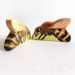 Méhecske - kézzel festett egyedi fejlesző fajáték 