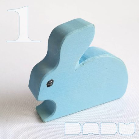 Colored Bunnies—Wooden Toy Figures