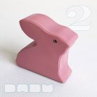 Colored Bunnies—Wooden Toy Figures