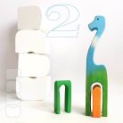 Field animals - unique, handpainted wooden figures