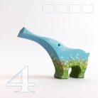 Field animals - unique, handpainted wooden figures