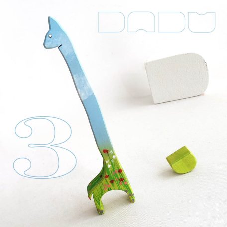 Field animals - unique, handpainted wooden figures